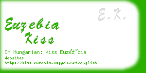 euzebia kiss business card